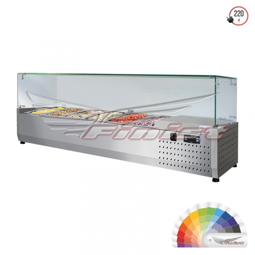 Настольная холодильная витрина «ToppingBox» НХВсп-10 с прямоугольным стеклом фото