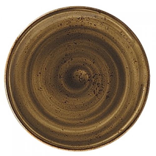 Тарелка мелкая 25,3см Craft коричневая фото